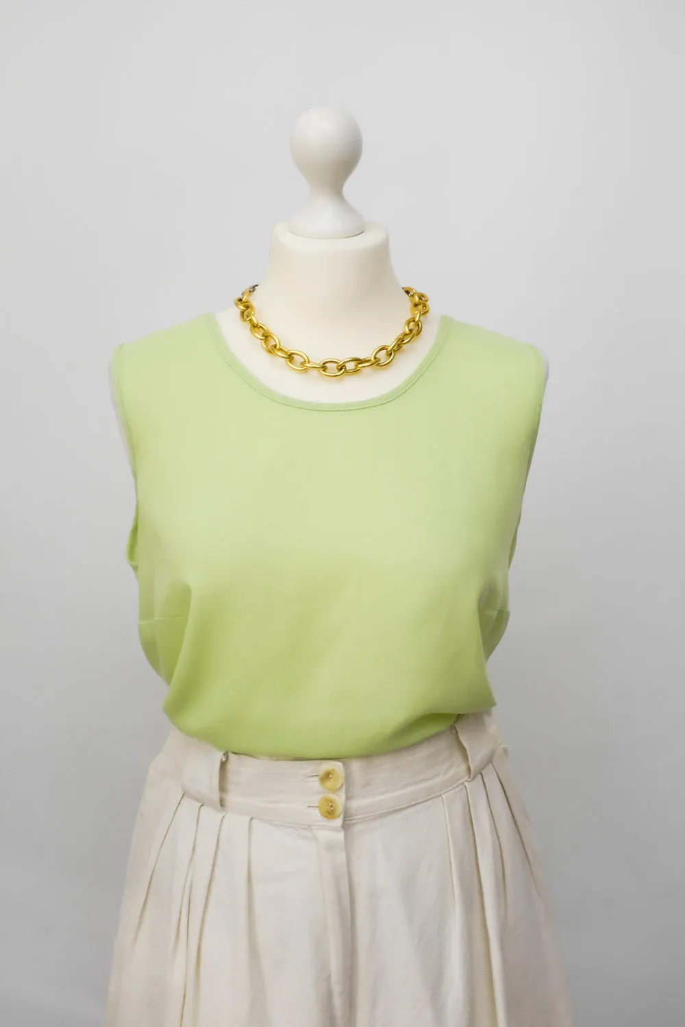 0029_PISTACHIO VISCOSE TANKTOP