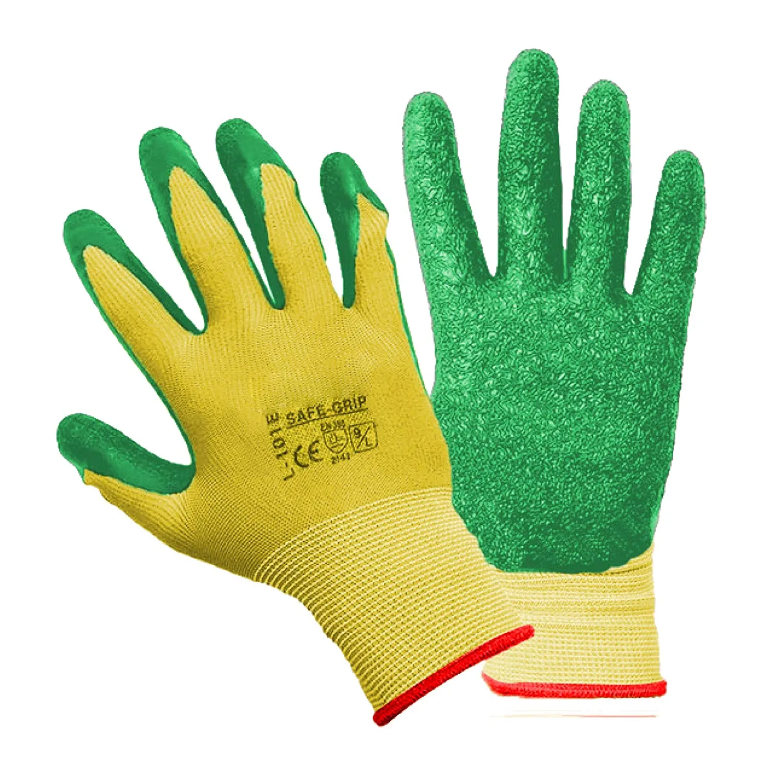 0677 Reusable Cut Resistance Gloves Heavy Duty Rubber Coating for firm Grip