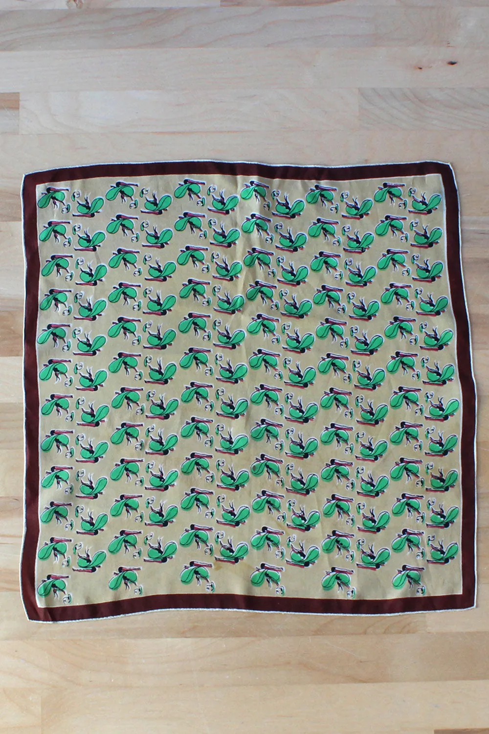 1940s Tinkerbell Silk Kerchief