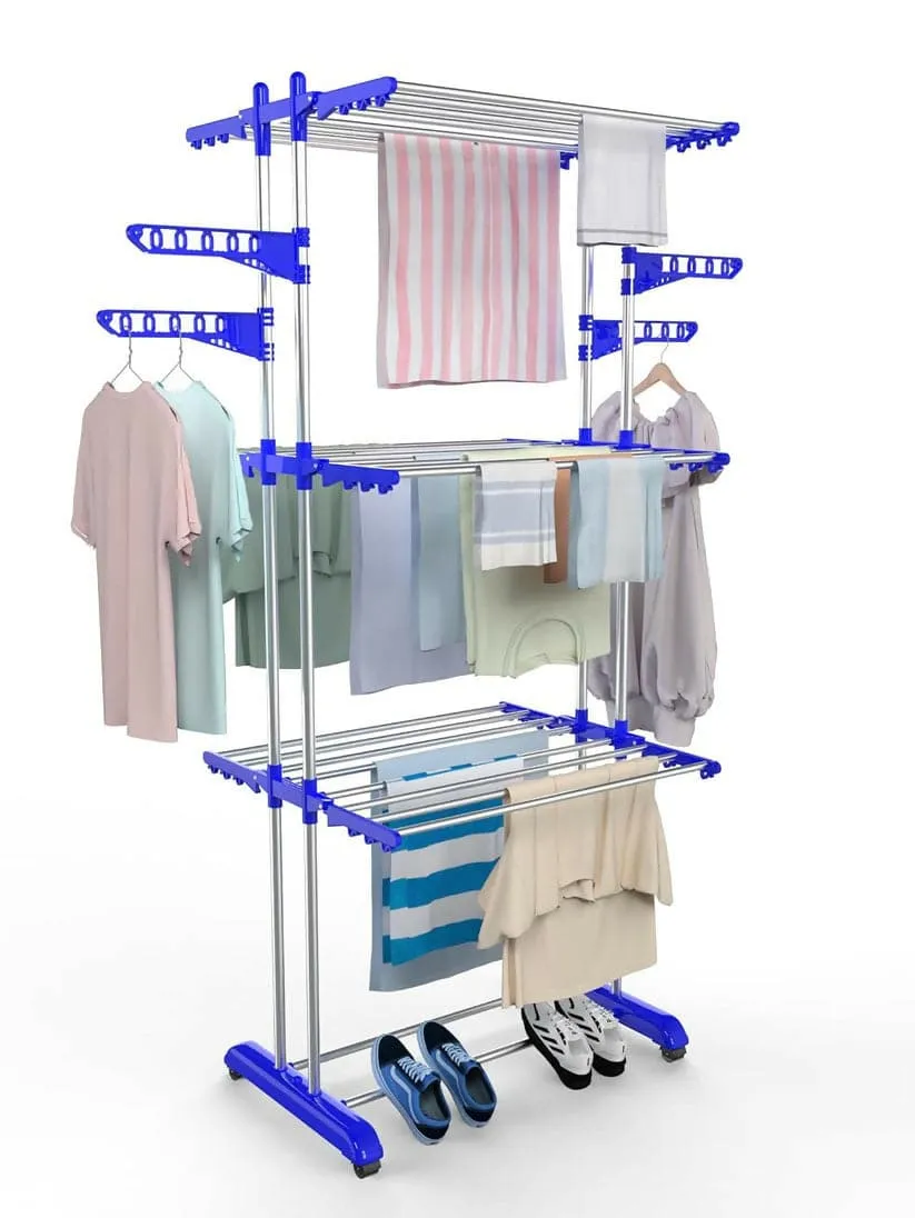 3 Layer Stainless Steel Cloth Stand for Drying Clothes