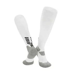 3 Pack Kids Thick Cushioned Football Socks White