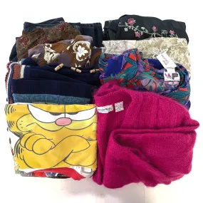 60s - 90s Men's & Women's Vintage Clothing Wholesale Box - 10pc