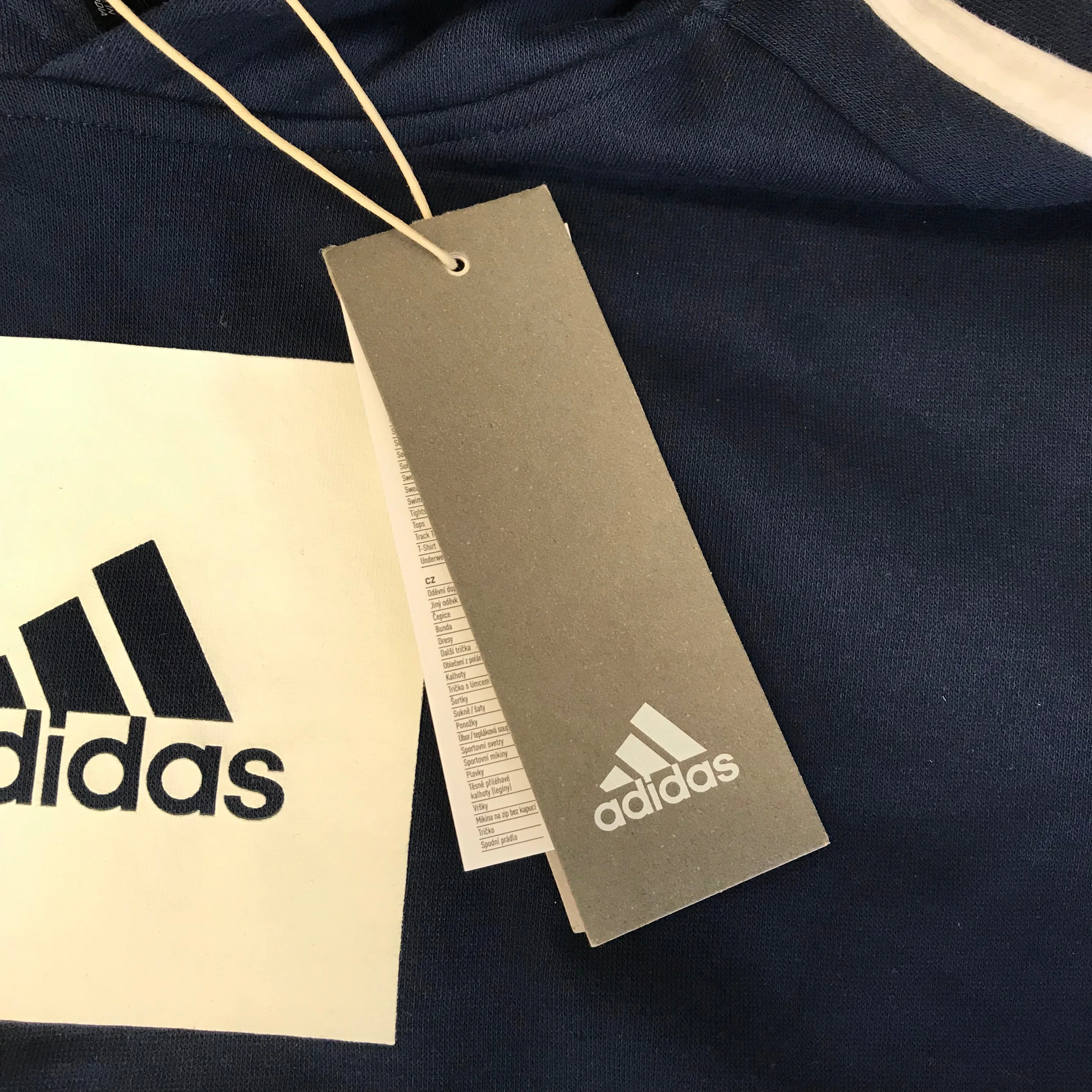 Adidas hoodie 13 years navy blue long sleeve pullover