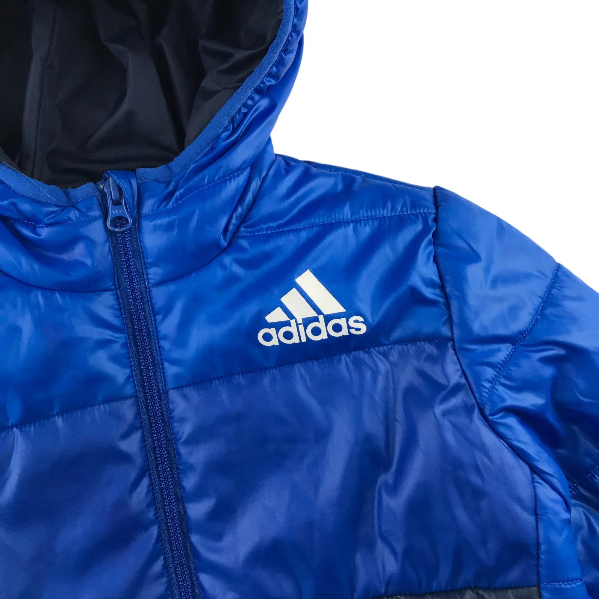 Adidas jacket 9-10 years blue and navy puffer