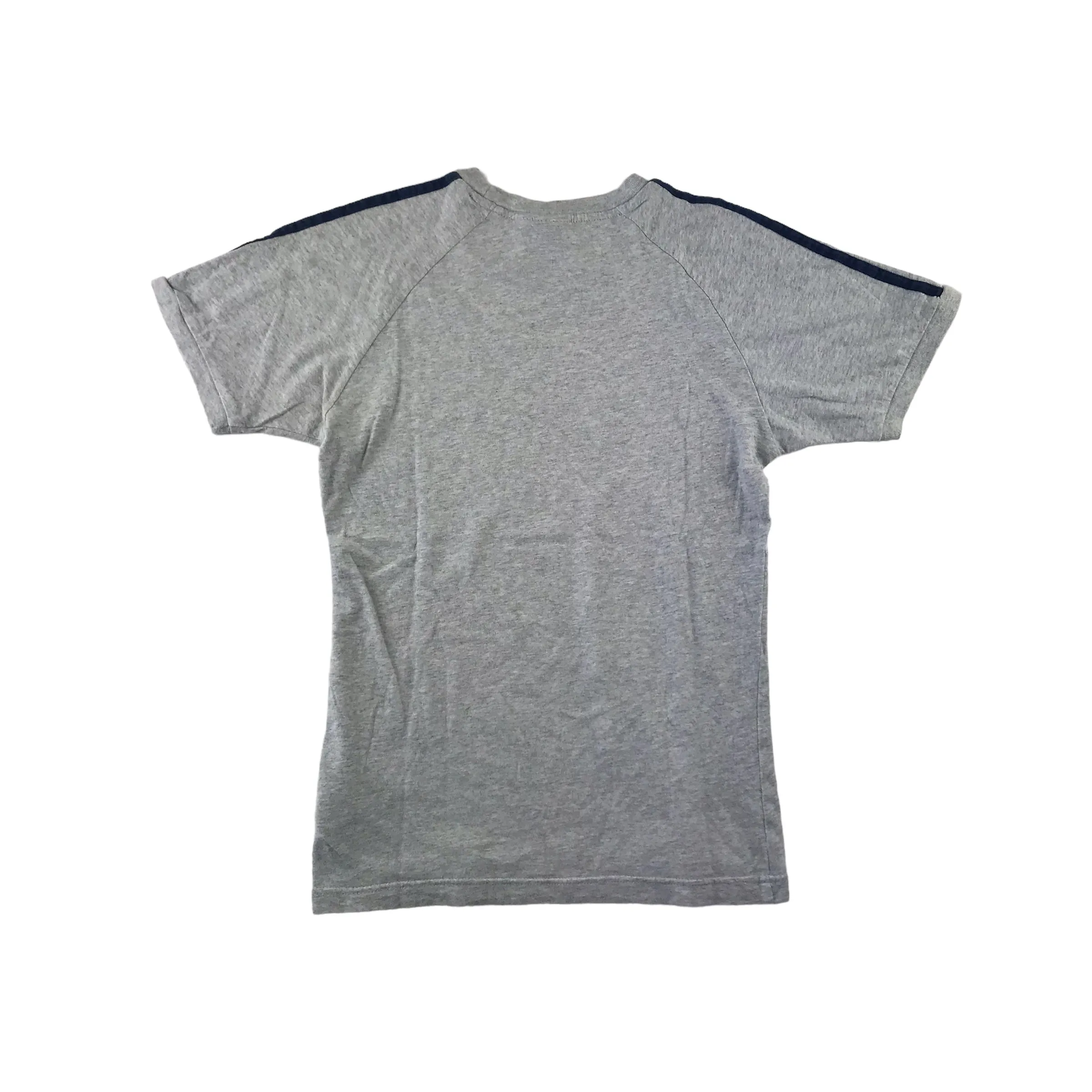 Adidas t-shirt 11-12 years grey short sleeve slim fit cotton