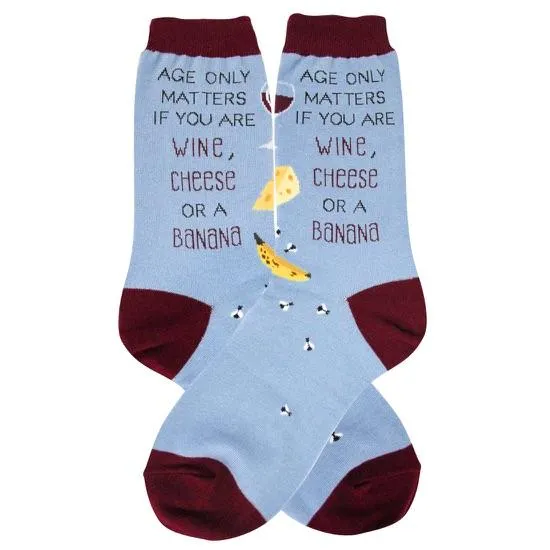 Age Only Matters Socks Women's Crew Sock