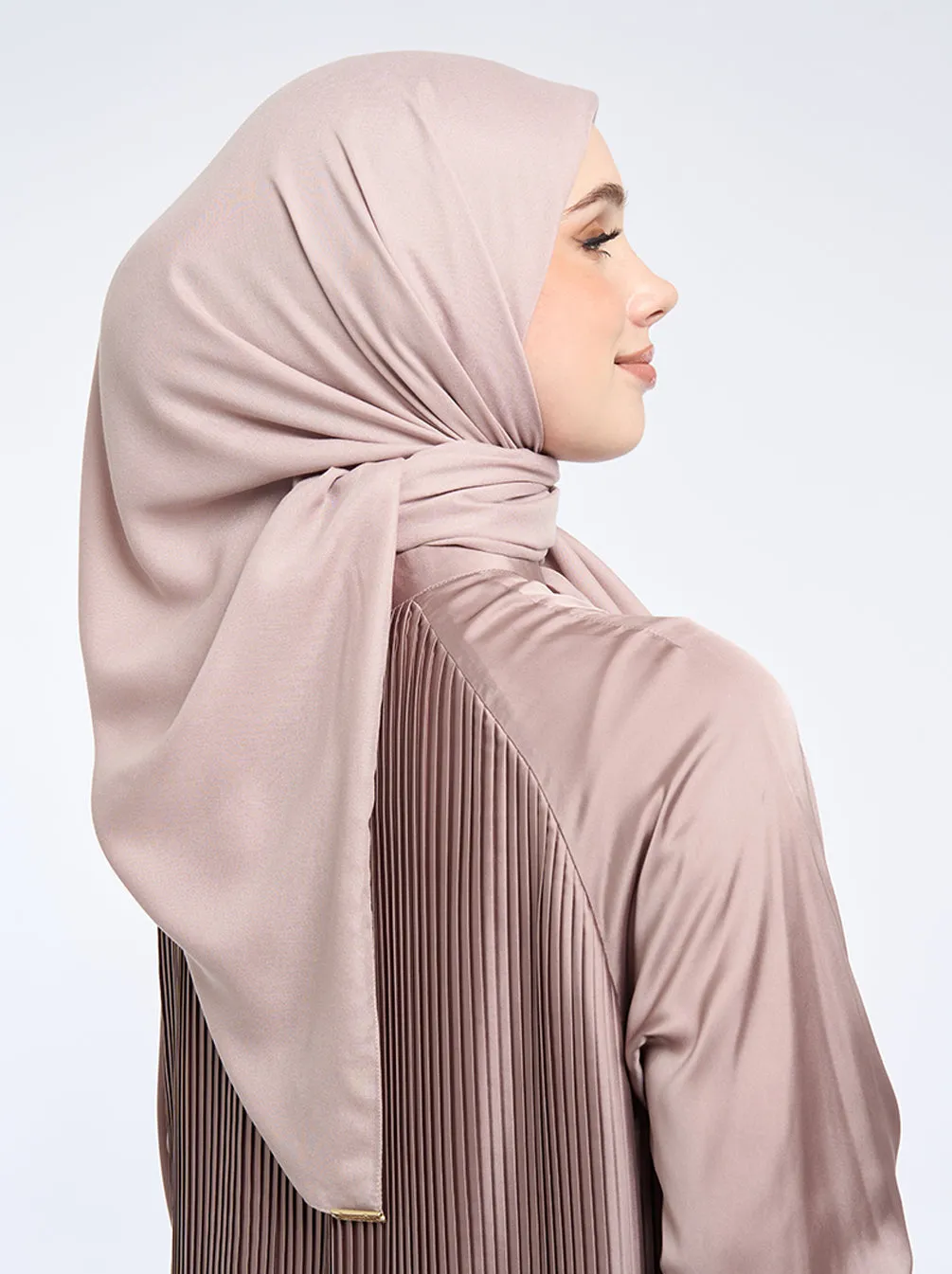 AIRY VOILE SCARF PLAIN PALE BLUSH