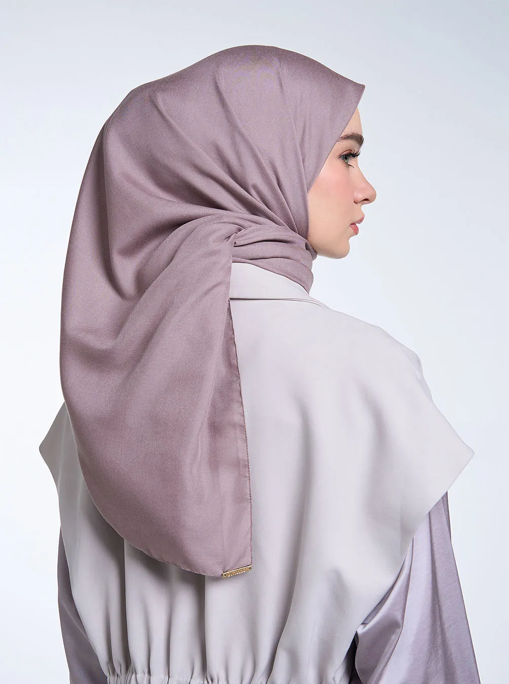 AIRY VOILE SCARF PLAIN TAUPE