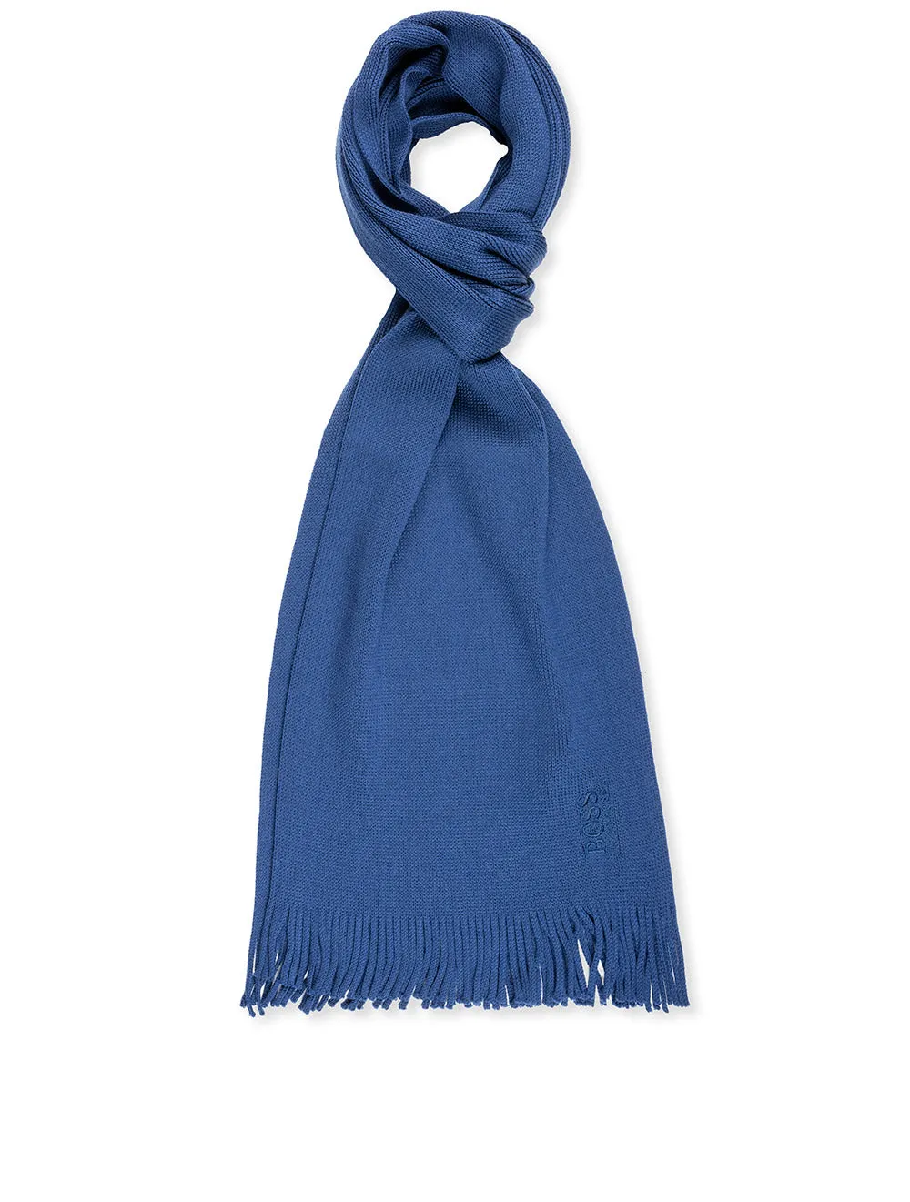 Albas-n Tonal Knitted Scarf Saxony Blue