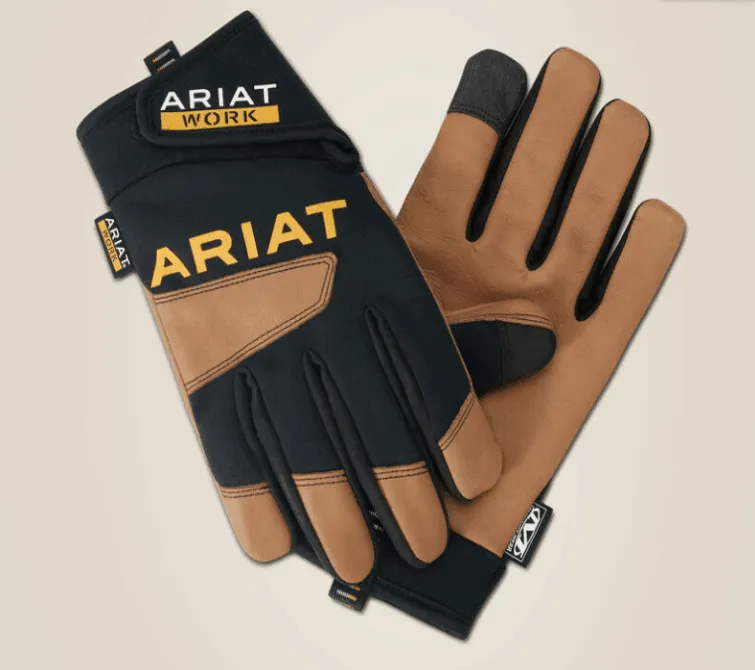 Ariat Women's Brown & Black FlexPro Waterproof Work Gloves 10042835