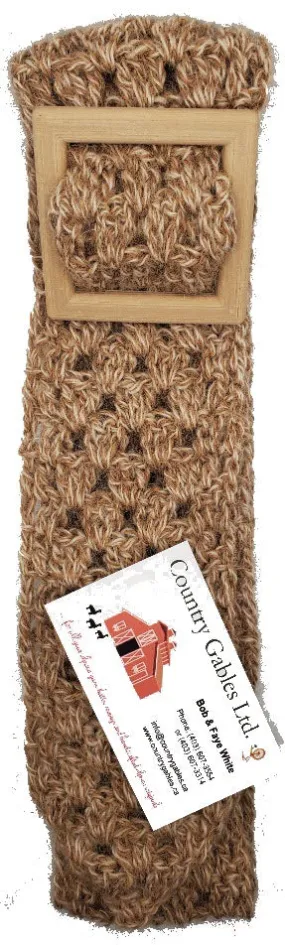 AS15 Alpaca Double Point Scarf - Heather