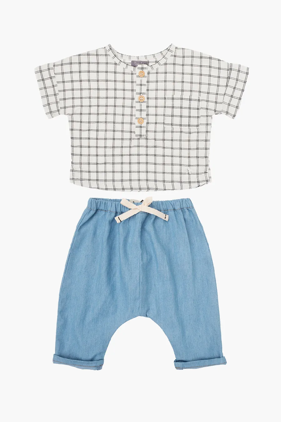 Baby 2-piece Set Tocoto Vintage Chambray