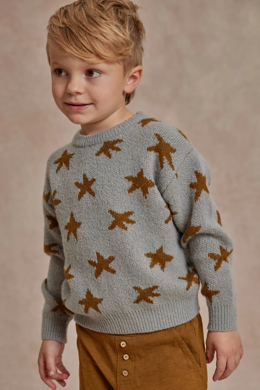 Baby Sweater Rylee   Cru Knit Stars