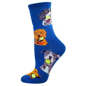 Ball Dog Socks Women's Crew Sock