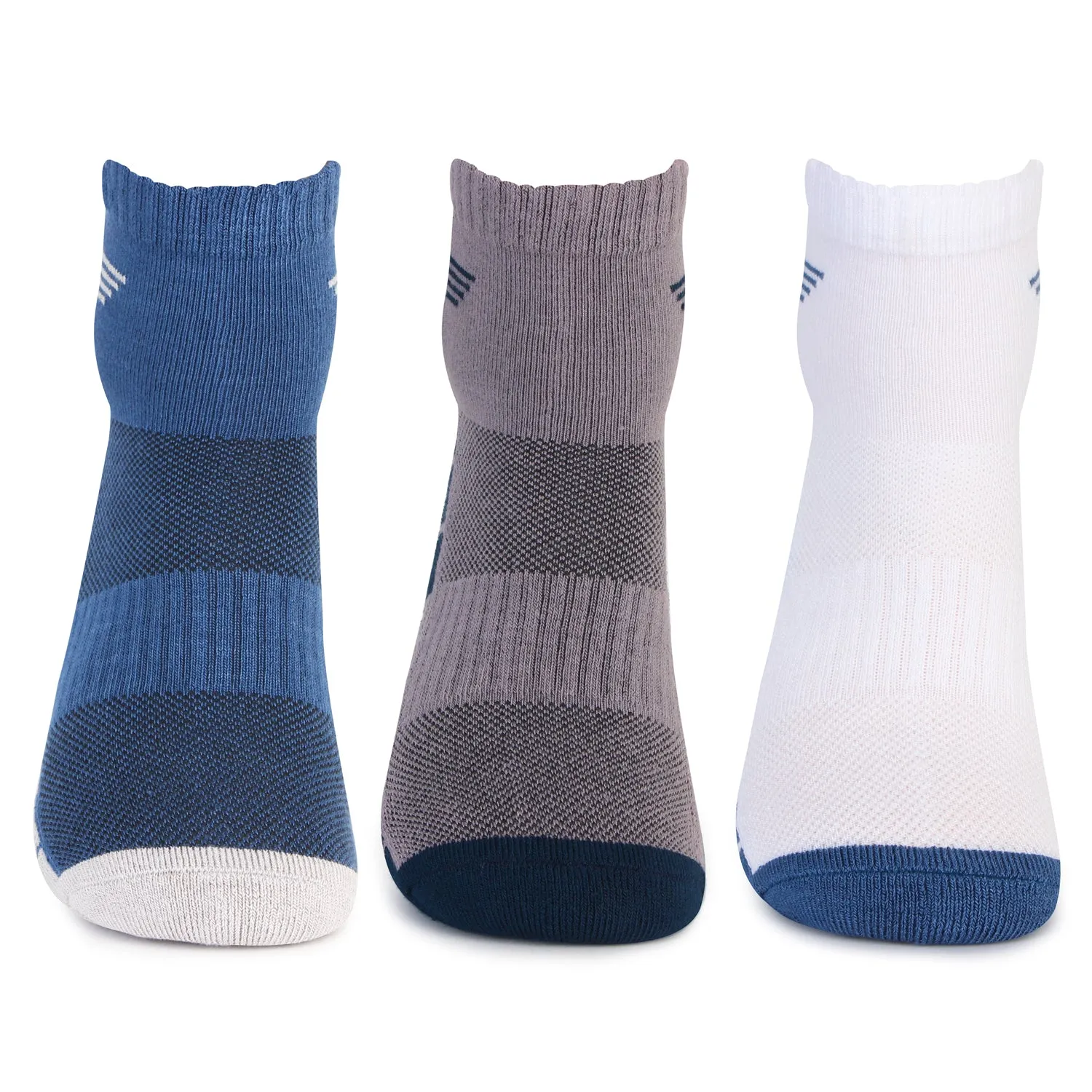 Bamboo Ankle Terry Socks | Assorted - Pack of 3