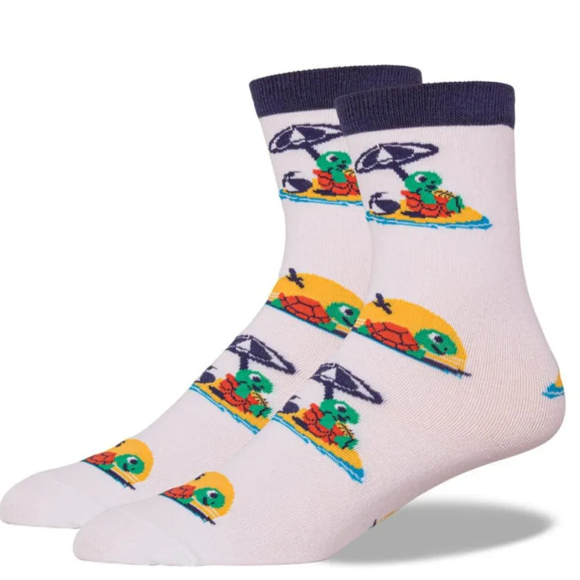 Beach Turtle Crew Socks