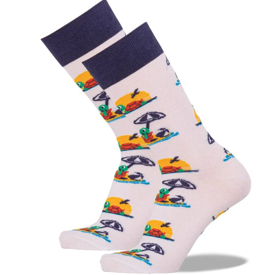 Beach Turtle Crew Socks