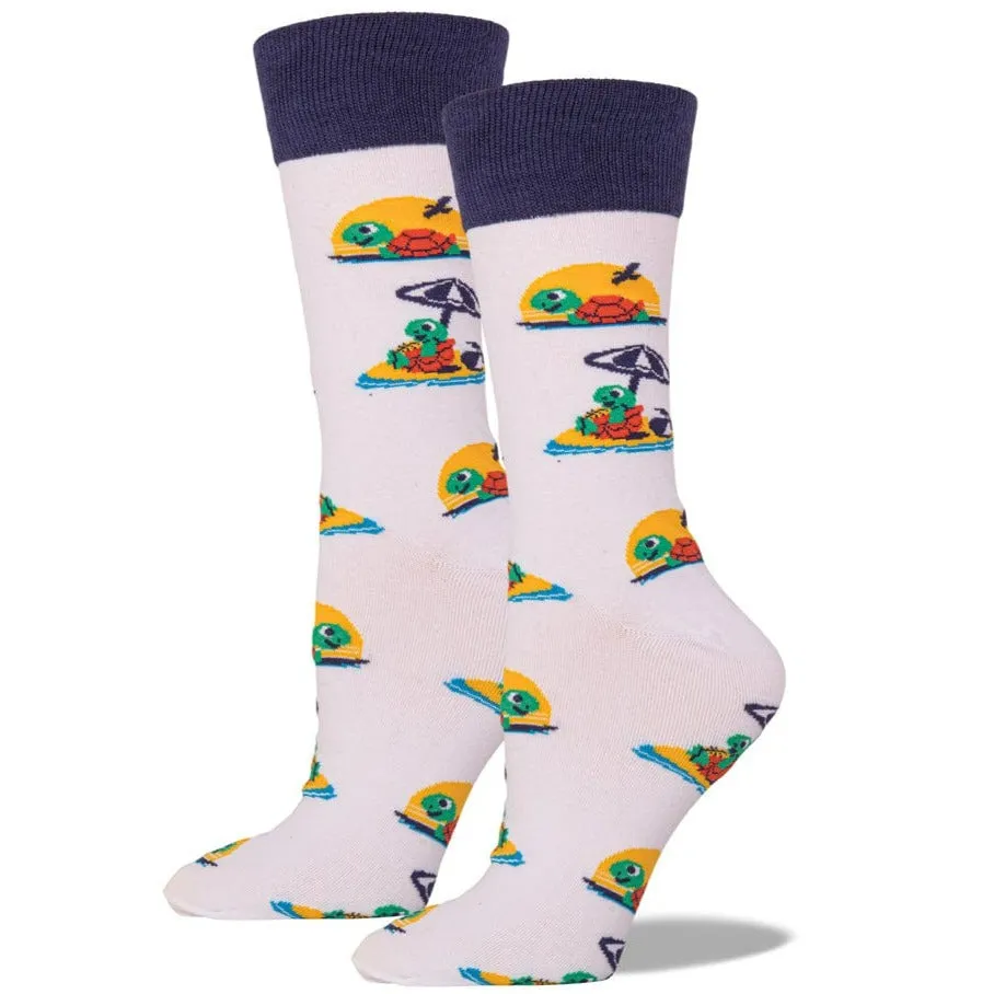 Beach Turtle Crew Socks