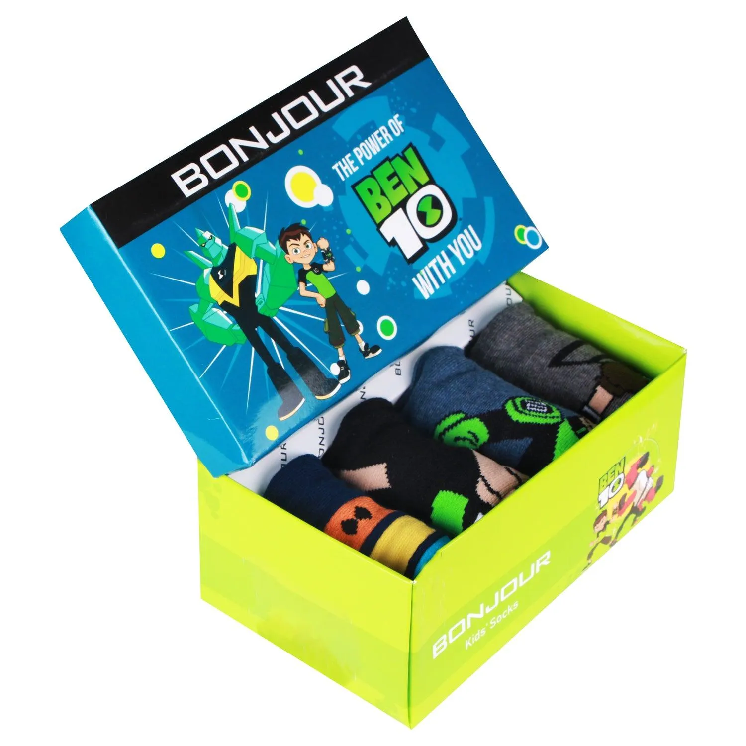 Ben 10 Ankle-Length Cotton Socks For Boys- Pack Of 4