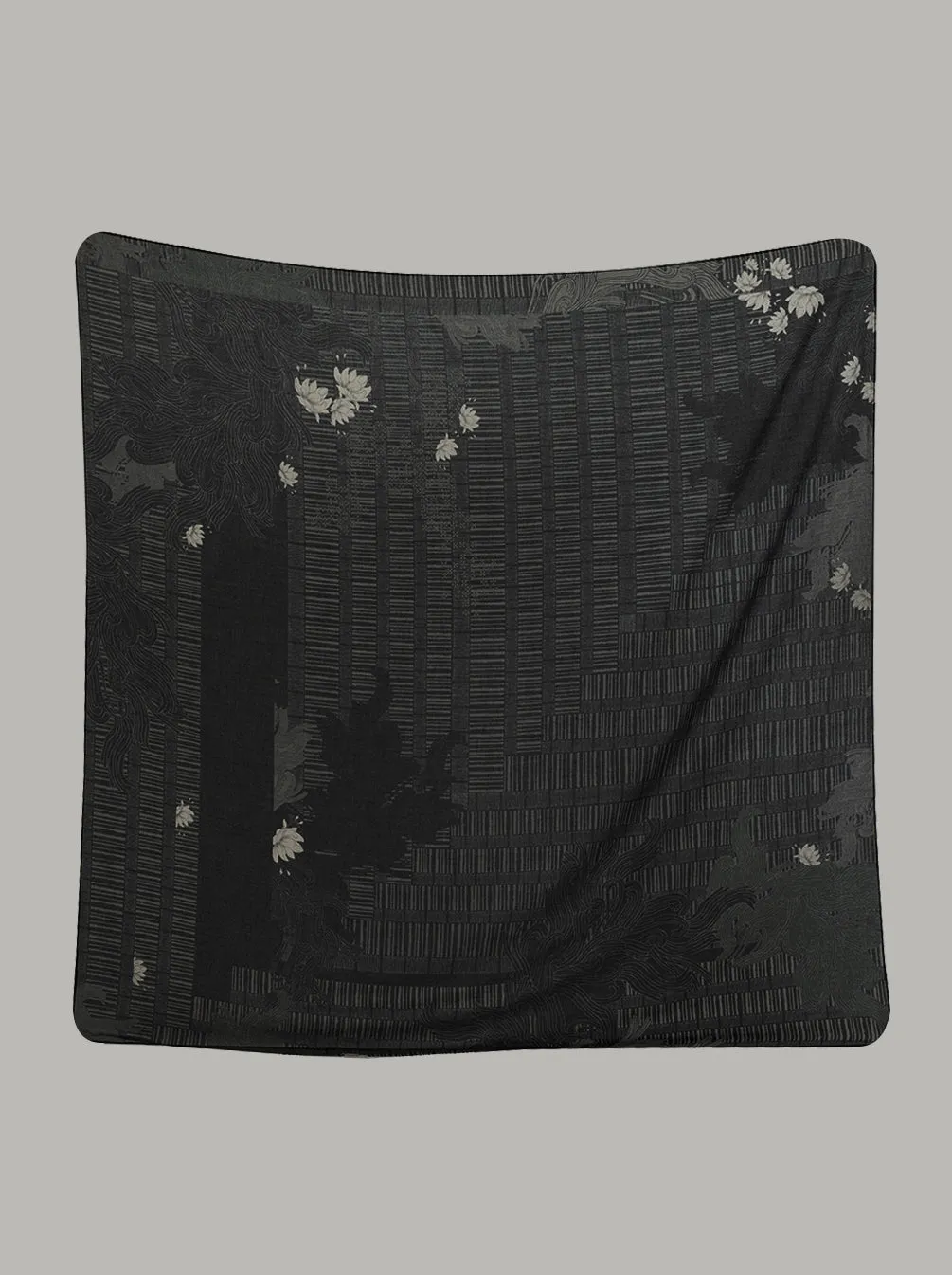 BHANAVI SCARF DARK GRANITE