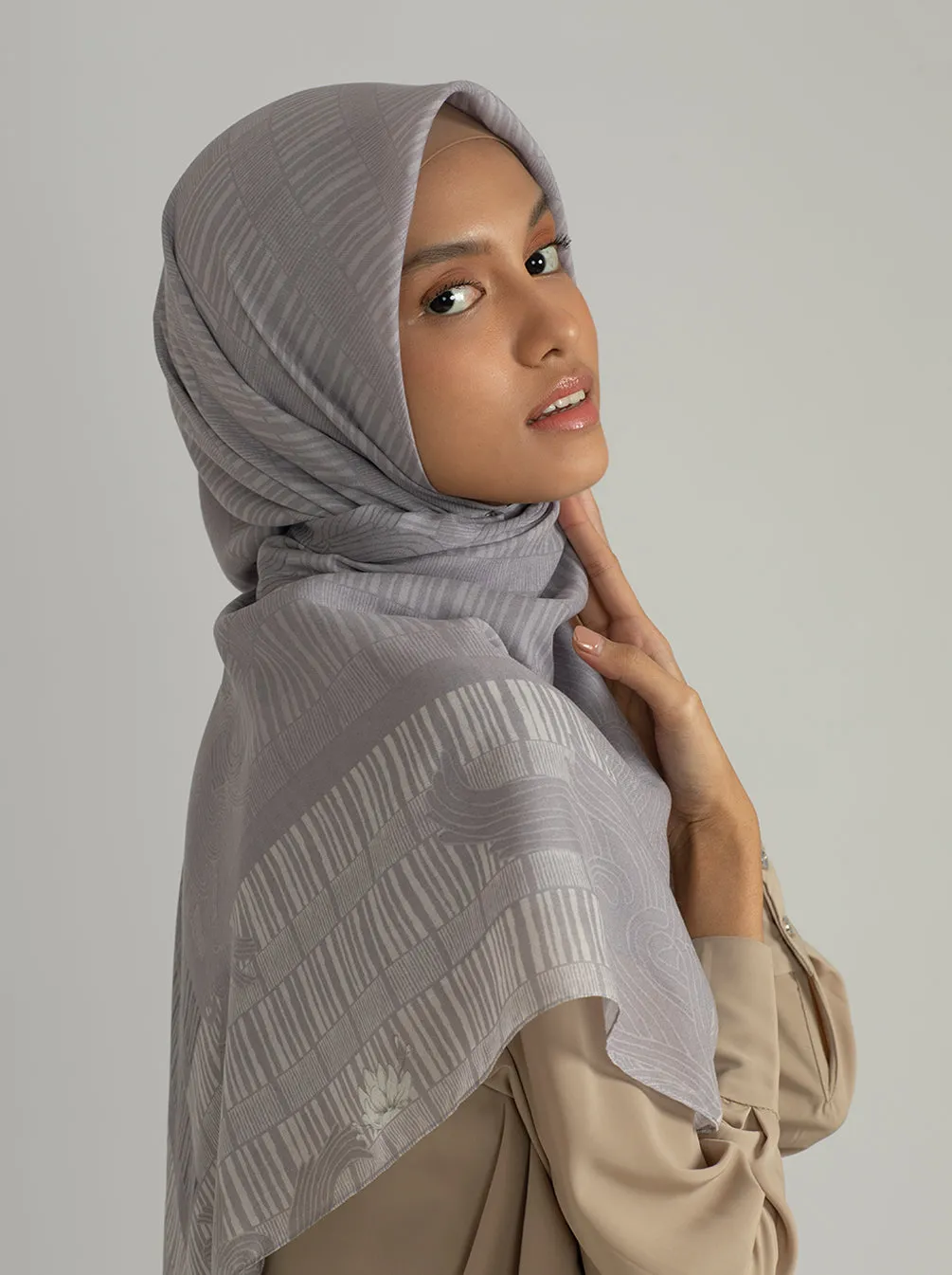 BHANAVI SCARF LIGHT PLUM