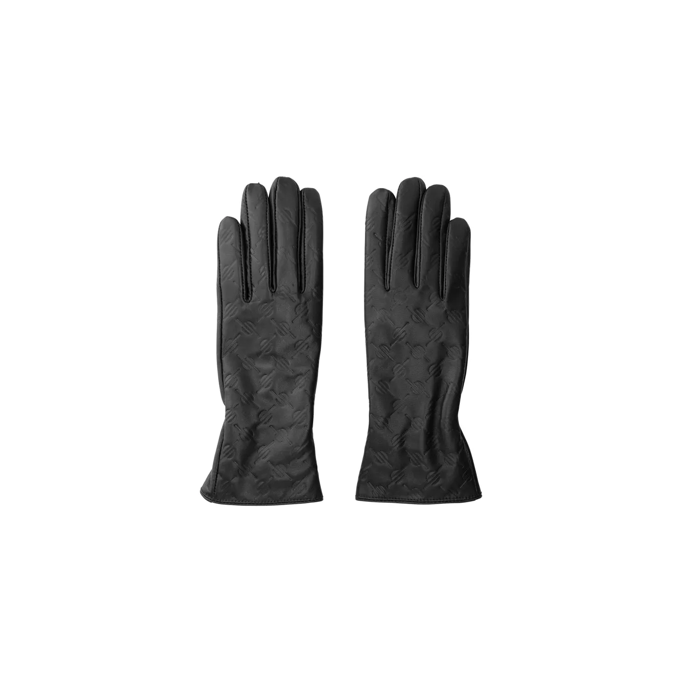 Black Monogram Leather Glove