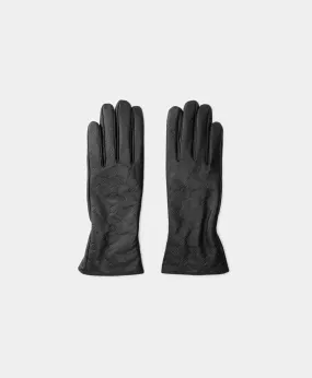 Black Monogram Leather Glove