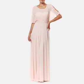 Blush Vittoria Embellished Gown