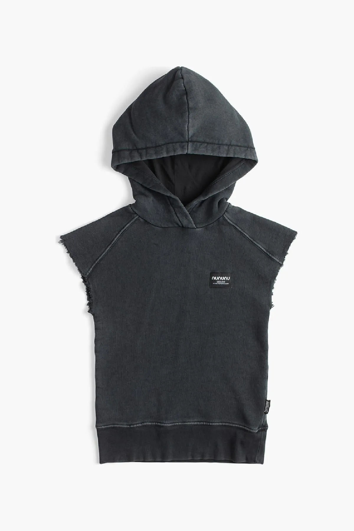 Boys Nununu Sleeveless Raw Hoodie (Size 6/7 left)