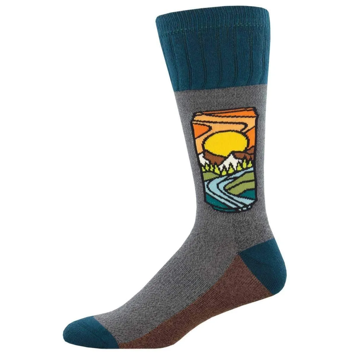 Brew With a View Men's Boot Socks