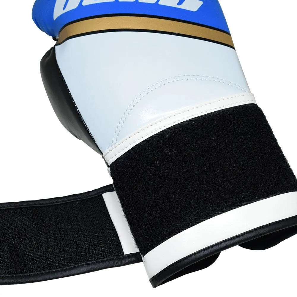 Bulls Professional Classic Boxing Gloves - Blue/White