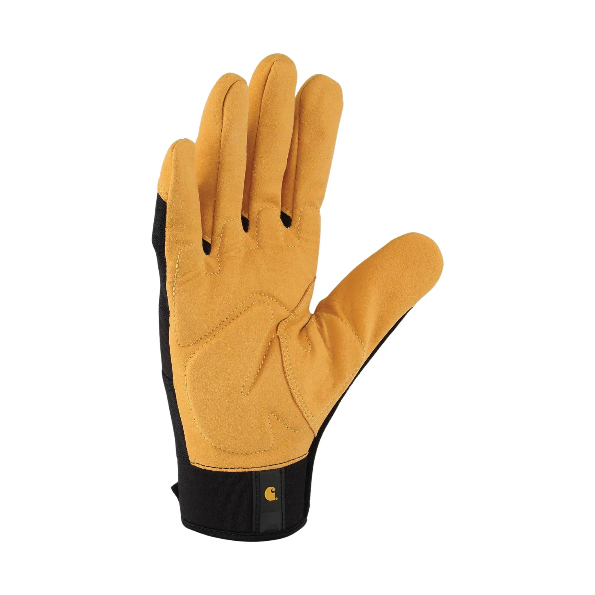 Carhartt High Dexterity Knuckle Guard Secure Cuff Gloves - Black Barley