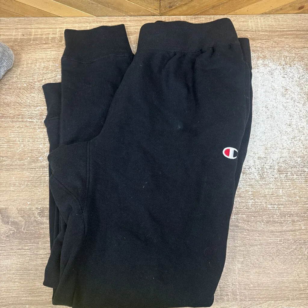 Champion - Reverse Weave Sweatpants - MSRP $75: Black-unisex-LG