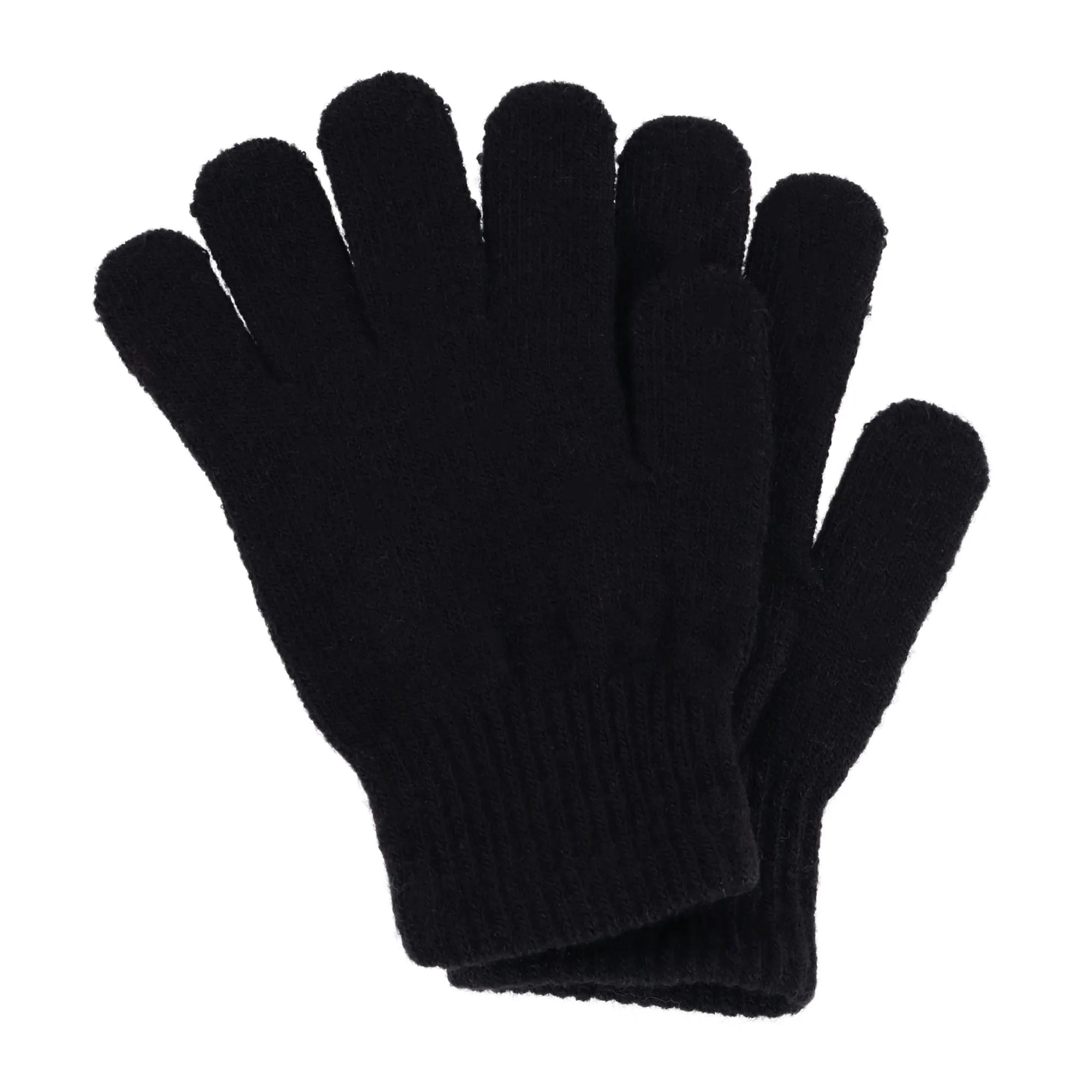 Connex Gear Girl's 3-6 Winter Ribbed Knit Aviator Hat and Glove 2-Piece Set