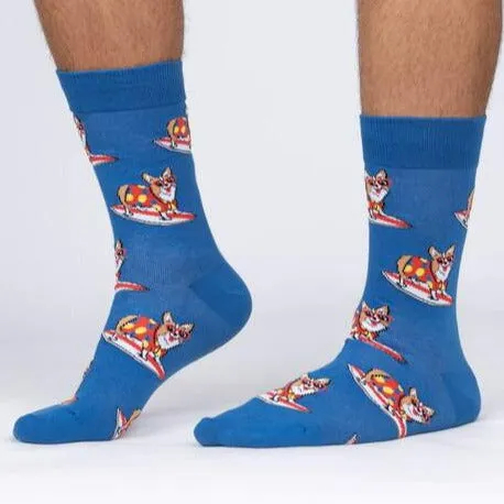 Corgi-bunga Men's Crew Socks