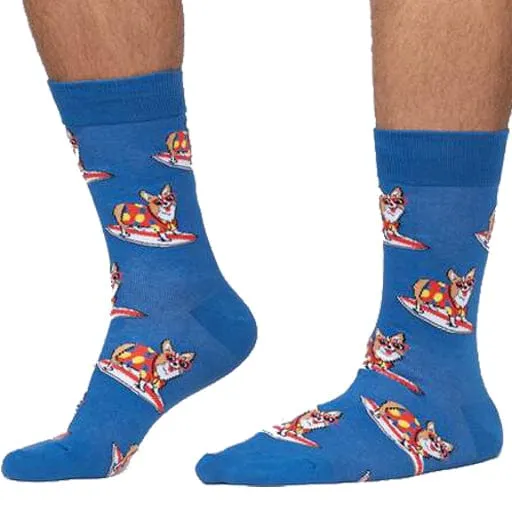 Corgi-bunga Men's Crew Socks