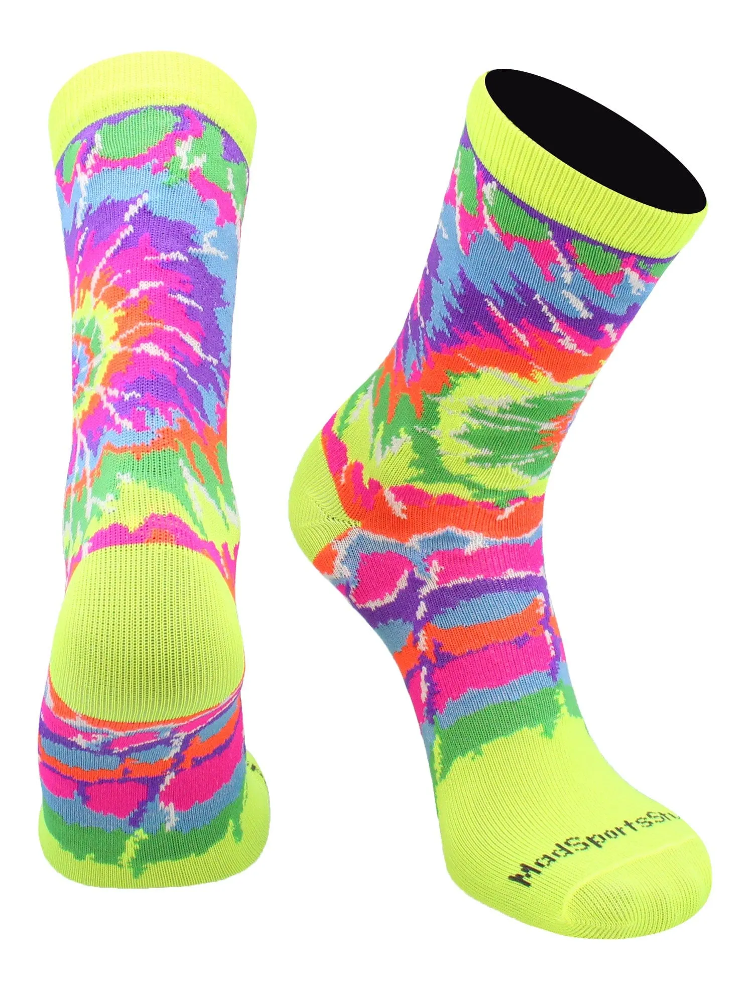 Crazy Tie Dye Crew Socks Girls or Boys