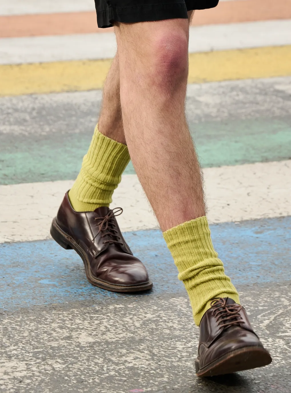 Crew Socks - Green Banana