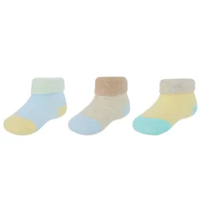 CTM® Infant's Soft & Fancy Solid and Patterned Socks (3 Pack)