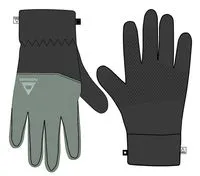 Daytrip Recycled Polar Fleece Touch Screen Gloves - Charcoal