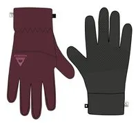 Daytrip Recycled Polar Fleece Touch Screen Gloves - Wine