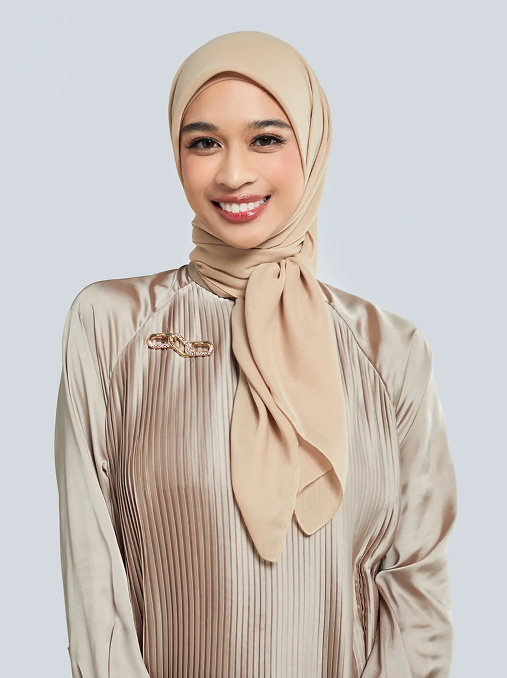 DELICATE PARIS SCARF PLAIN TAN