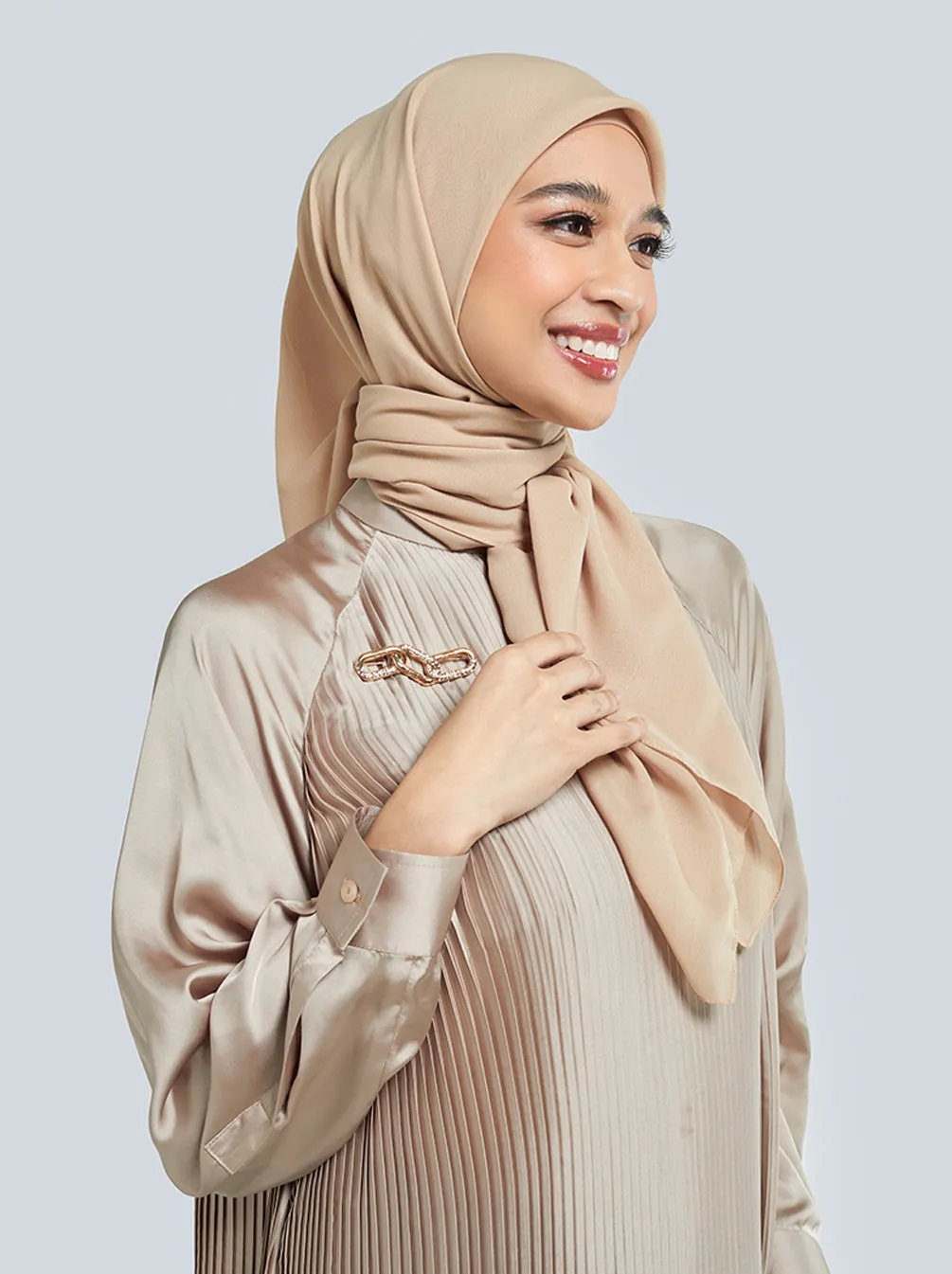 DELICATE PARIS SCARF PLAIN TAN