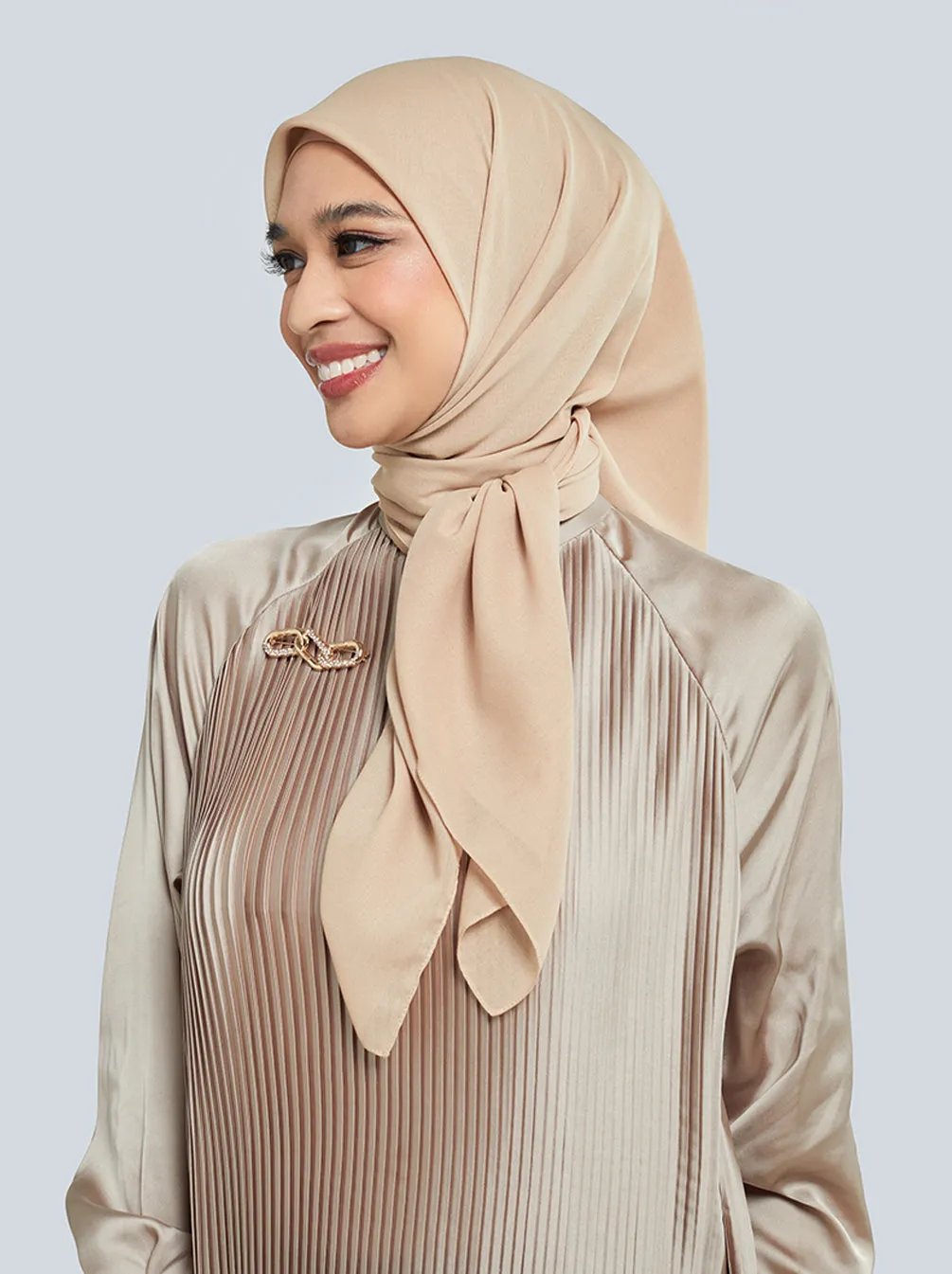 DELICATE PARIS SCARF PLAIN TAN