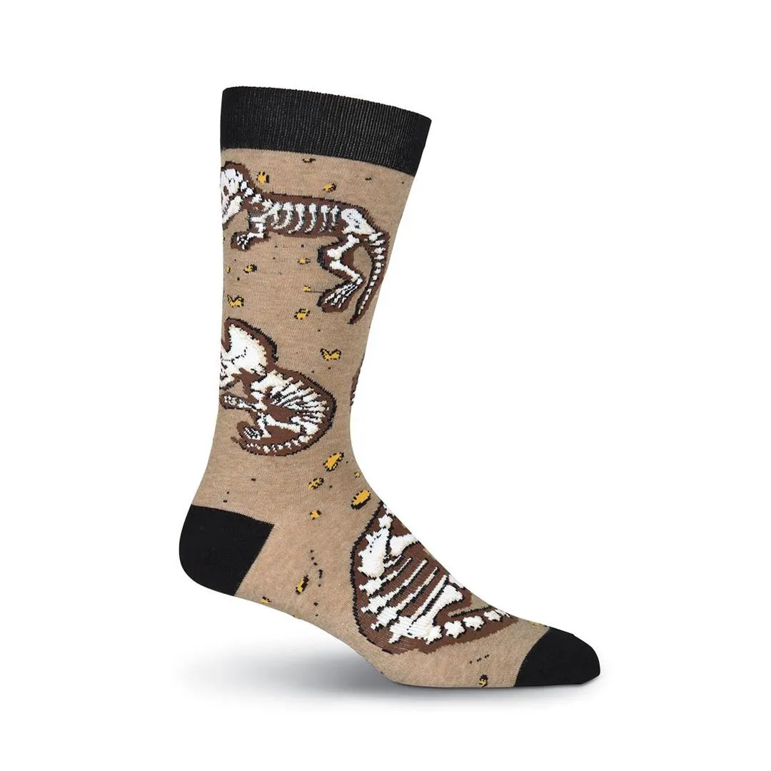 DINO BONES CREW SOCKS-MEN'S