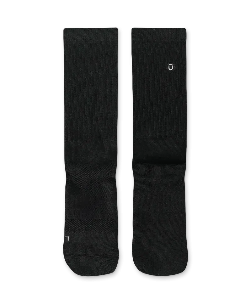 Everyday Merino Crew Socks Black