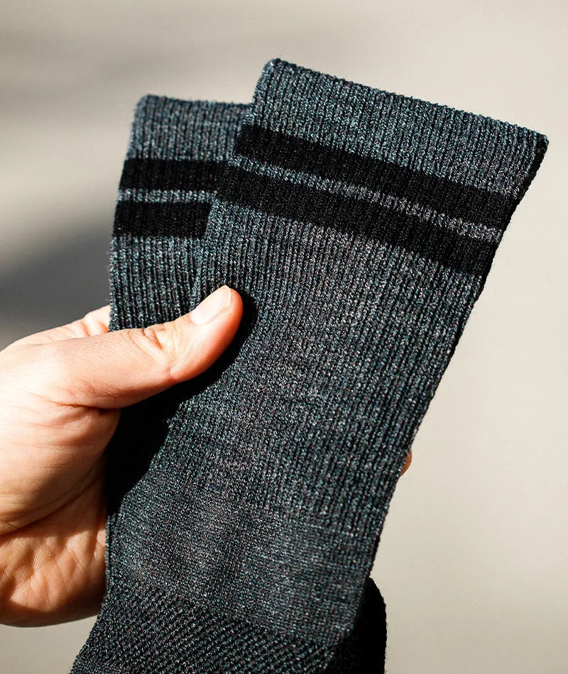 Everyday Merino Crew Socks Smoke