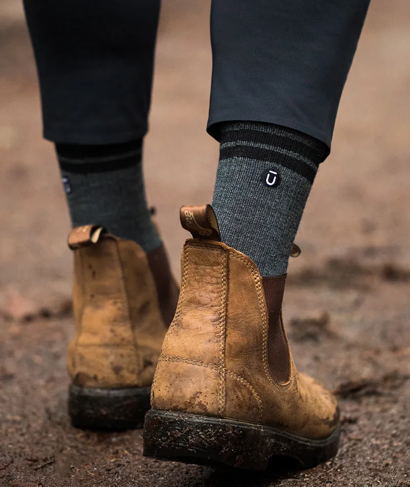 Everyday Merino Crew Socks Smoke