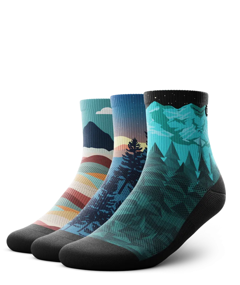 Explore Quarter Socks 3-Pack