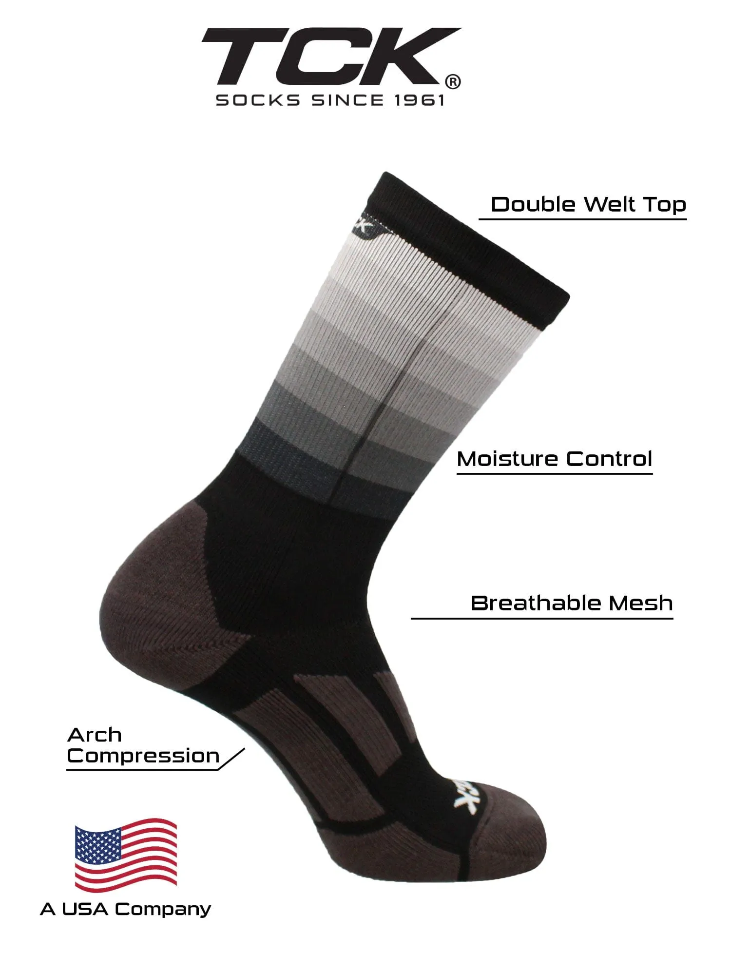 Fade Sublimated Crew Socks